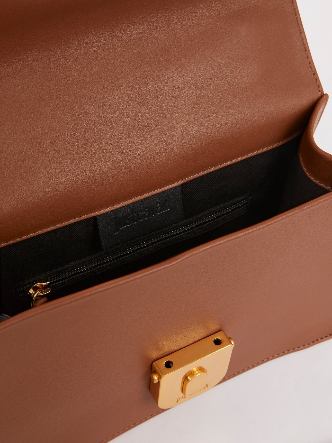 Коричневая сумка на коротком ремешке с шарфом