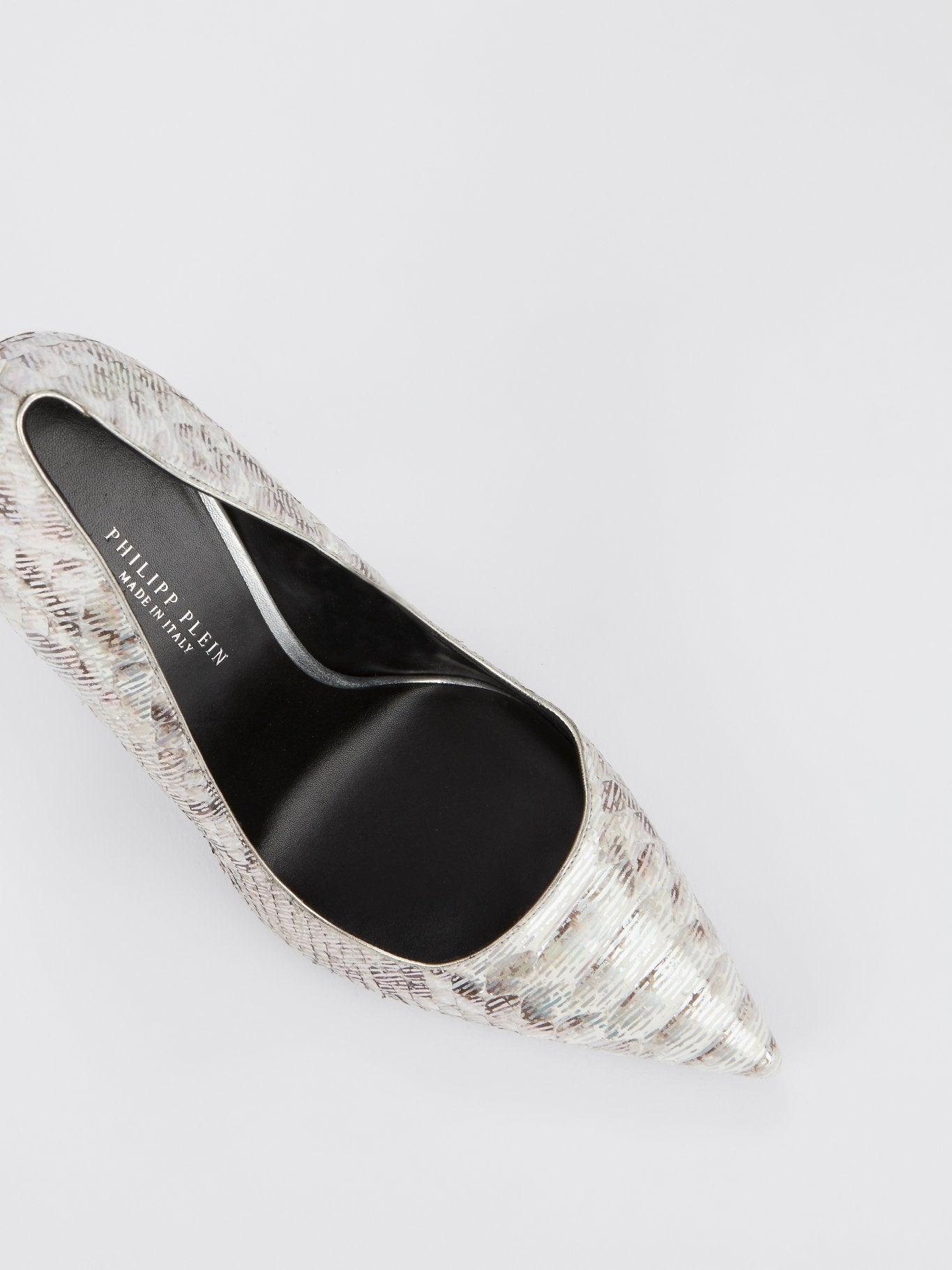 Туфли из змеиной кожи на шпильке