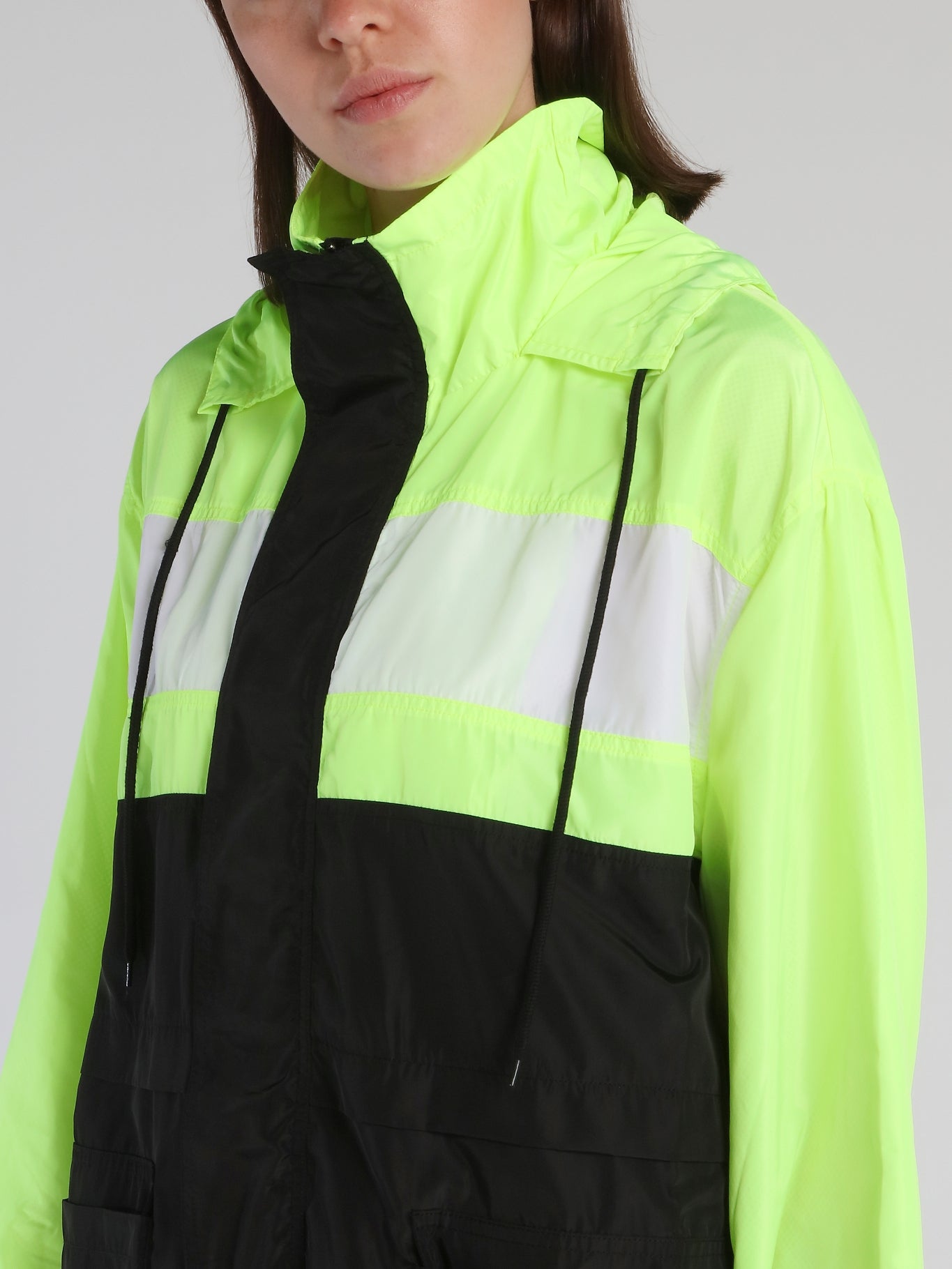 Colour Block Removable Panel Windbreaker