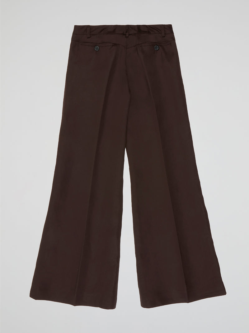 Mocha Brown Wide Trousers