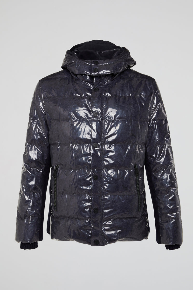 Gloss Black Puffer Jacket