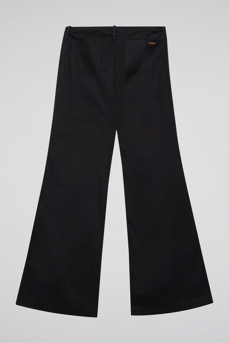 Black Eclipse Flare Trousers
