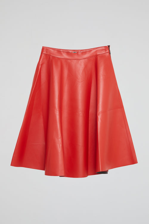 Scarlet Swing Faux Leather Skirt