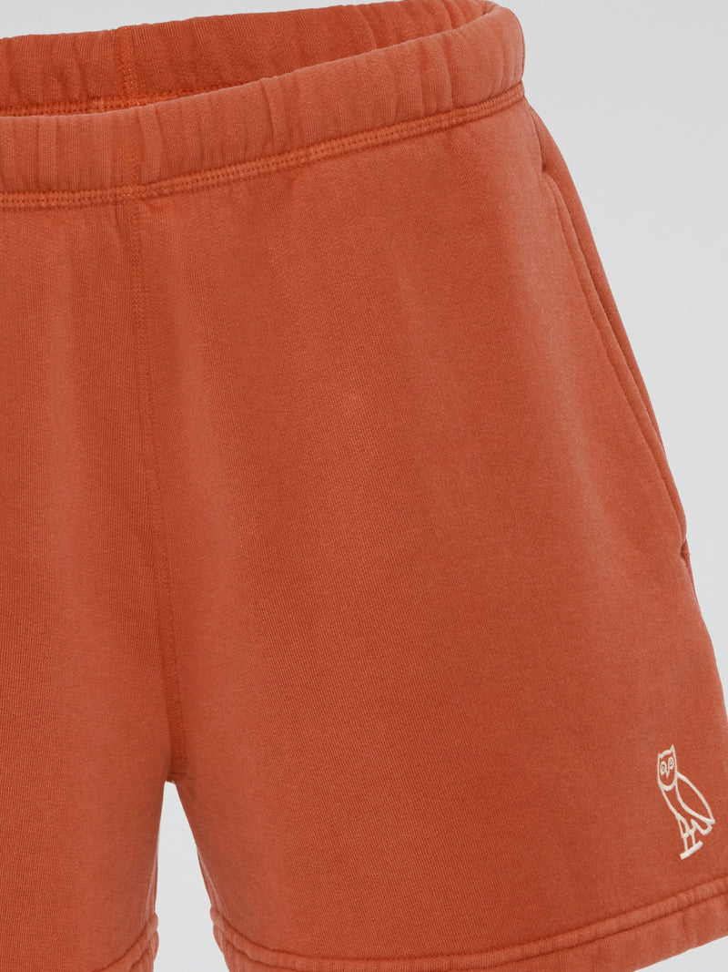 Orange Garment Dye Shorts