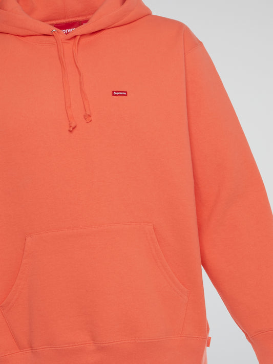Orange Small Box Hooded Sweatshirt