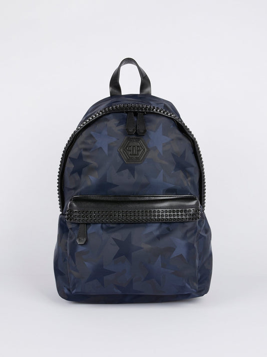 Темно-синий рюкзак со звездами