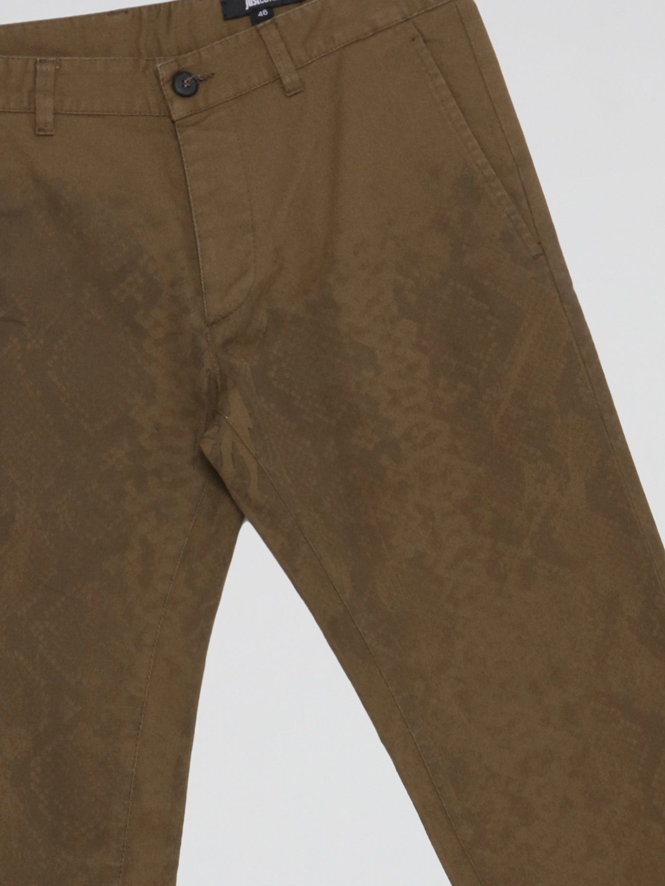 Brown Reptile Print Pants