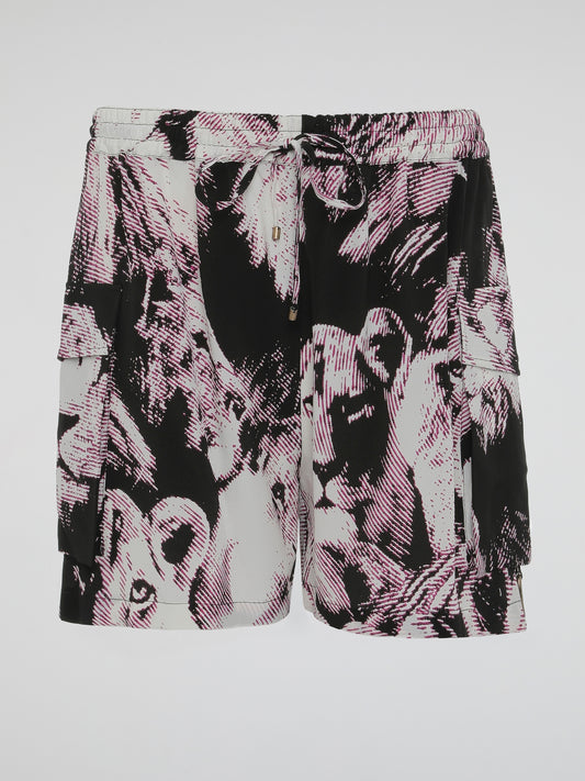 Get ready to unleash your wild side with these Animal Print Drawstring Shorts by Roberto Cavalli. Perfect for the fashion-forward adventurer, these shorts feature a striking animal print pattern that will make you stand out from the crowd. Crafted from high-quality materials, they offer both comfort and style, making them a must-have for any daring fashionista.