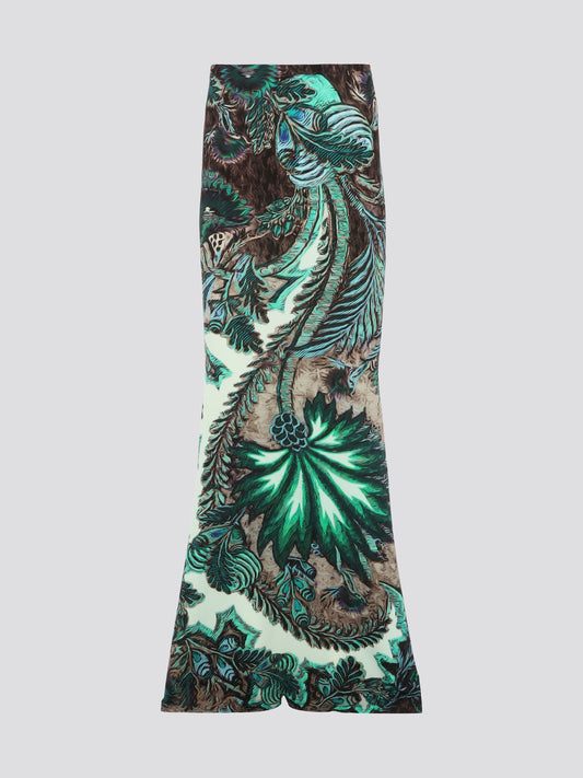 Feel like a goddess in our Printed High-Low Maxi Skirt by Roberto Cavalli! This stunning statement piece features a bold and vibrant print that will elevate any outfit. The high-low hem adds a touch of drama and movement, making it perfect for any special occasion or night out. Stand out from the crowd in this luxurious and eye-catching piece that is sure to turn heads wherever you go.
