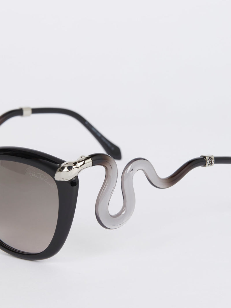 Квадратные солнцезащитные очки с дужками в виде змеи