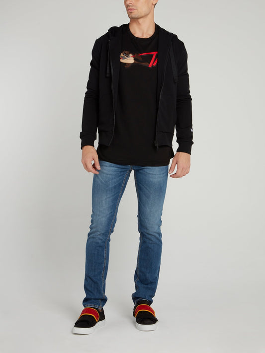 Tasmanian Devil Black Hoodie Sweatshirt