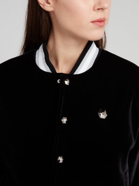 Miss Plein Diva Velvet Bomber Jacket