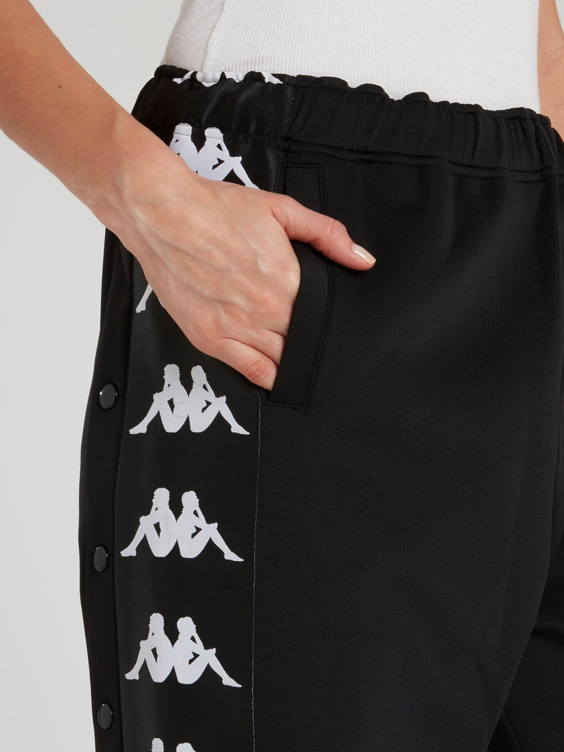 Черные спортивные брюки Kappa Interlock