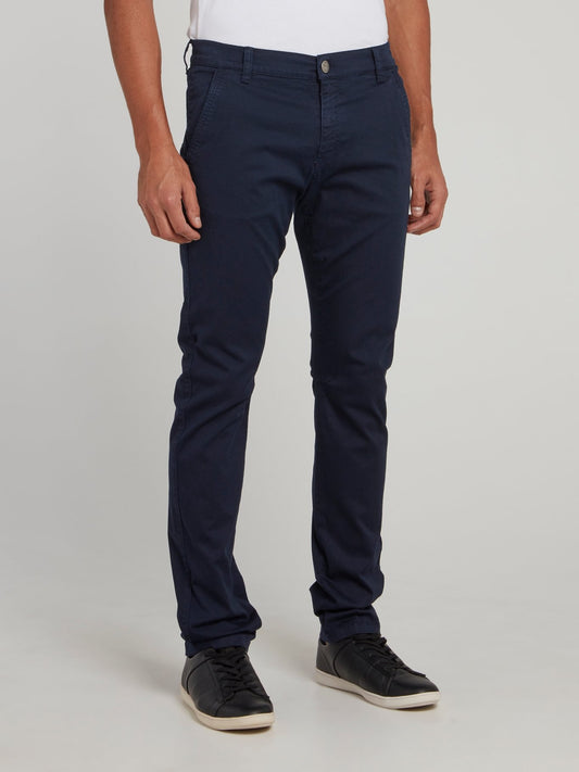 Navy Skinny Chino Pants