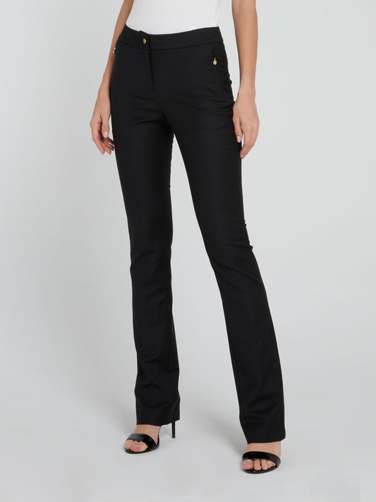 Black Bootcut Trousers