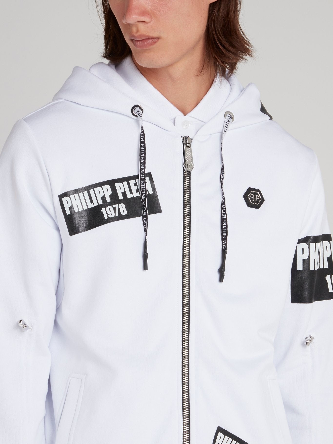 Белая спортивная куртка с логотипом PP1978