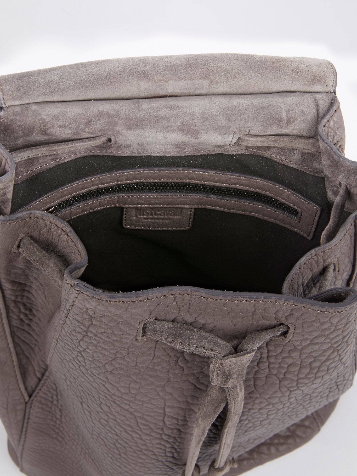 Коричневый кожаный рюкзак из текстурированной кожи