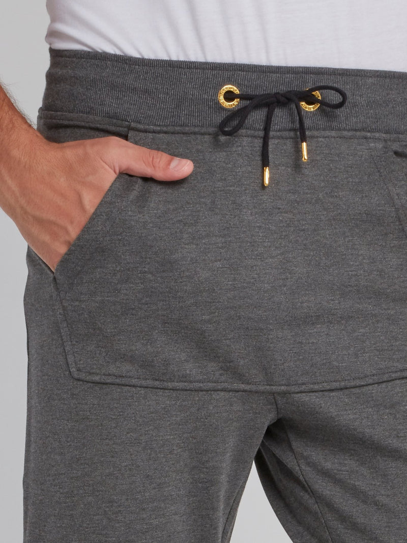 Grey Front Pocket Track Pants