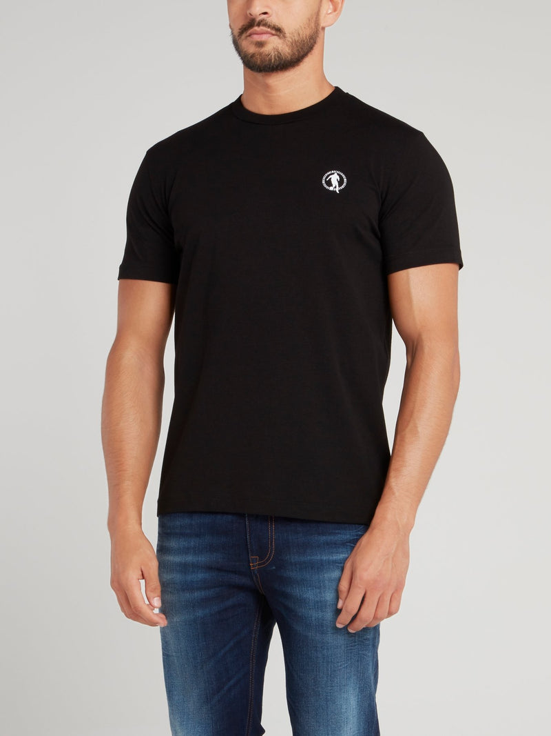 Черная футболка с логотипом Sport