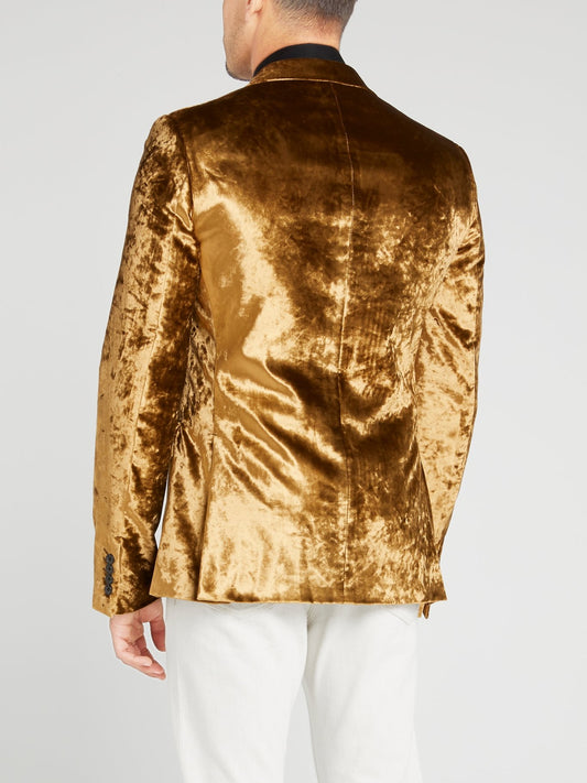 Золотой бархатный пиджак