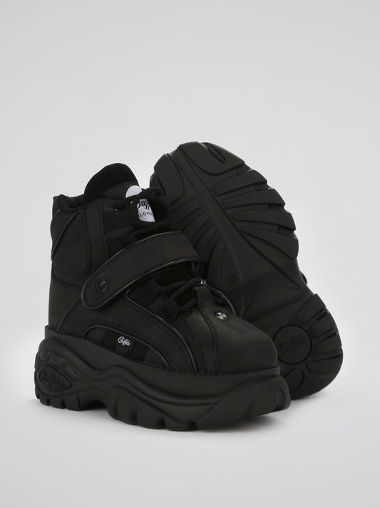 Black High Top Chunky Sneakers