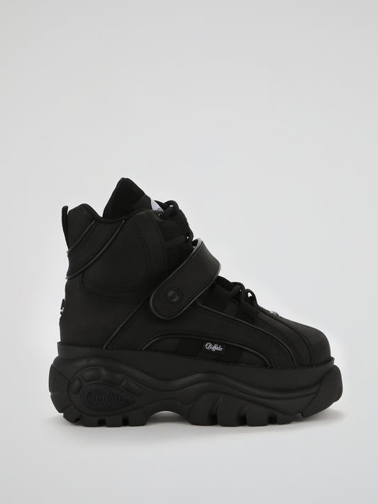 Black High Top Chunky Sneakers