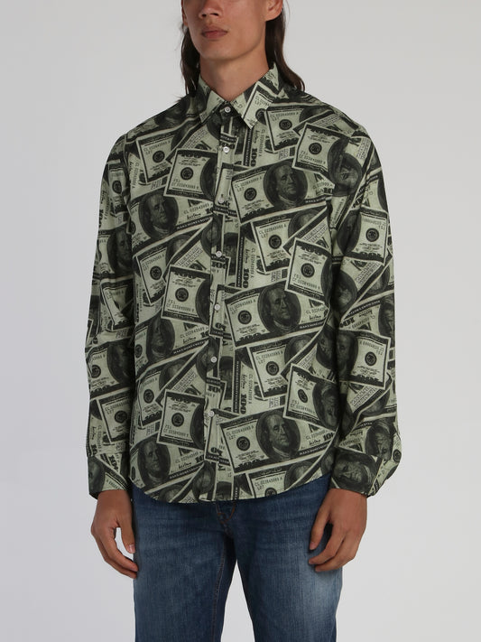 All Over Dollar Print Shirt