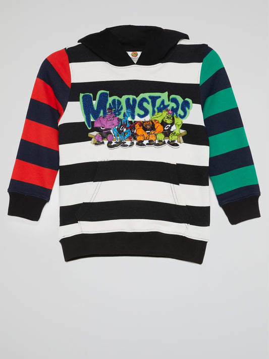 Monstars Colour Block Striped Hoodie (Kids)