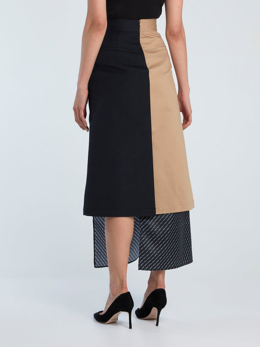 Mulit-Layer Trench Long Skirt
