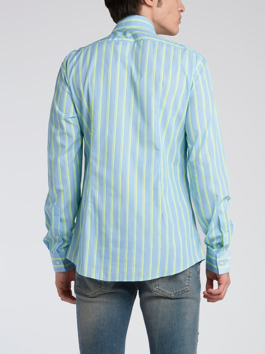 Fluo Striped Long Sleeve Shirt