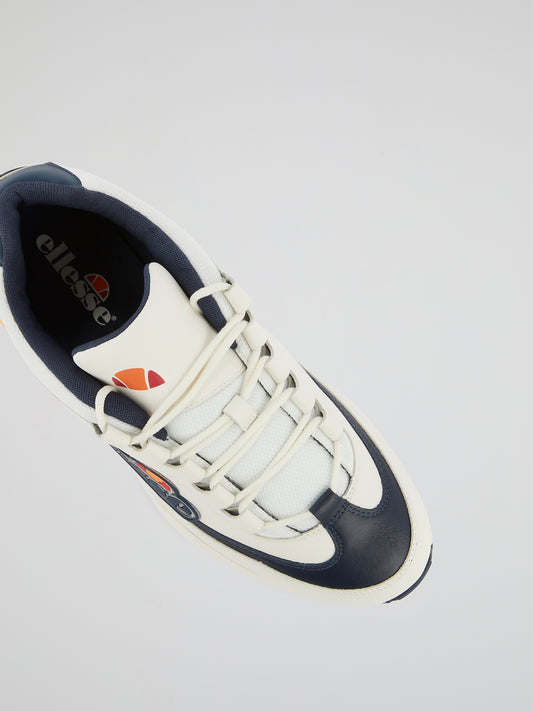 Sparta White Leather Sneakers
