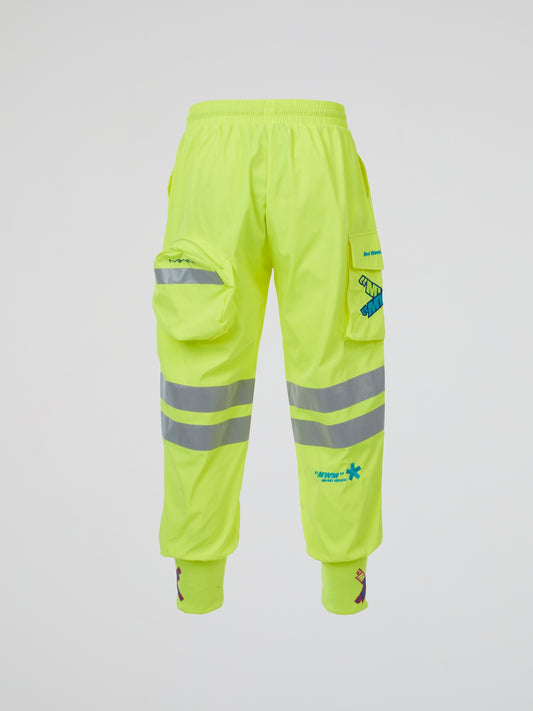 Yellow Cargo Sweatpants