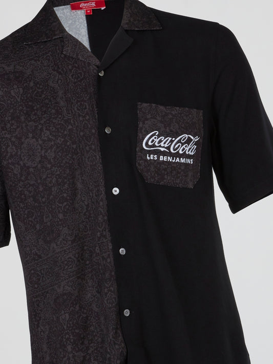Les Benjamins x Coca-Cola Paisley Panel Shirt