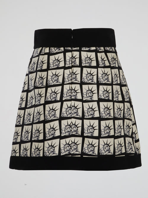 Liberty Pop Art Mini Skirt